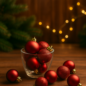 boules de noël bordeaux