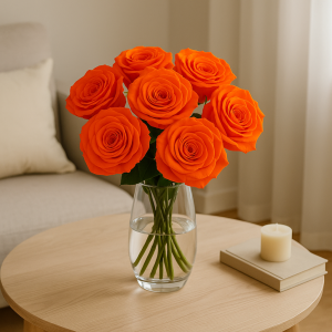 rose orange stabilisée