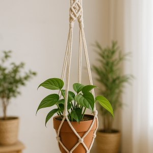 suspension en macramé